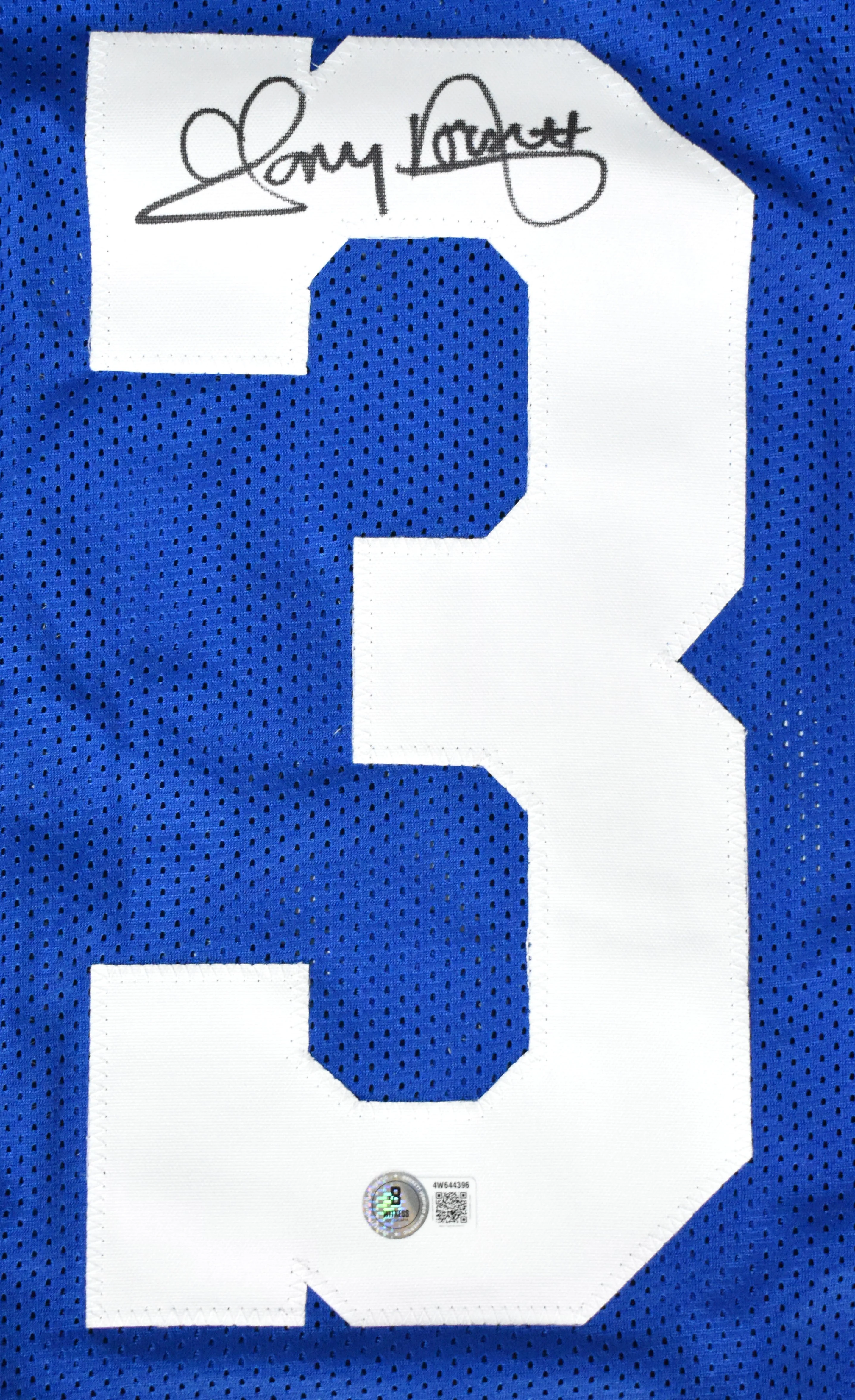 Tony Dorsett Autographed Blue Pro Style Jersey - Beckett W Hologram *Black - Image 2