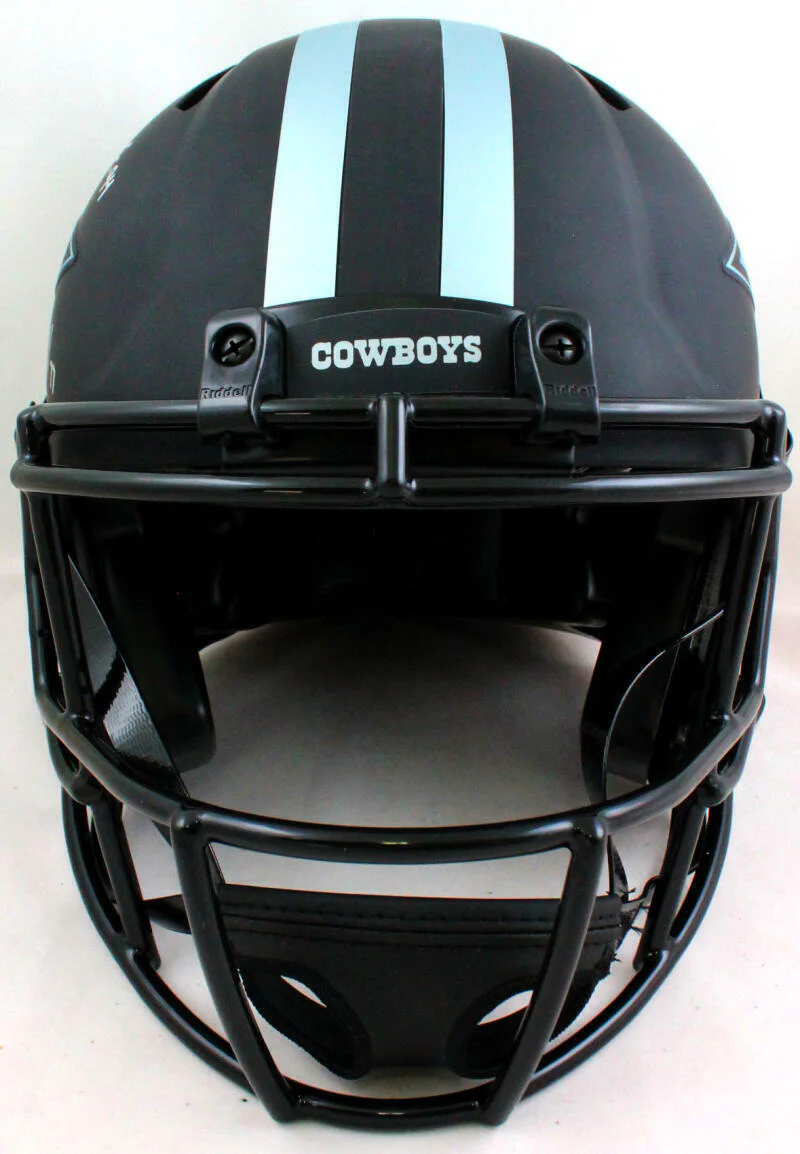 Tony Dorsett Signed Cowboys F/S Eclipse Speed Authentic Helmet w/ 5 Insc-Beckett - Image 5