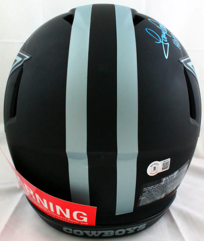 Tony Dorsett Signed Cowboys F/S Eclipse Speed Authentic Helmet w/HOF-BAW Holo - Image 4