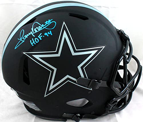 Tony Dorsett Signed Cowboys F/S Eclipse Speed Authentic Helmet w/HOF-BAW Holo - Image 8