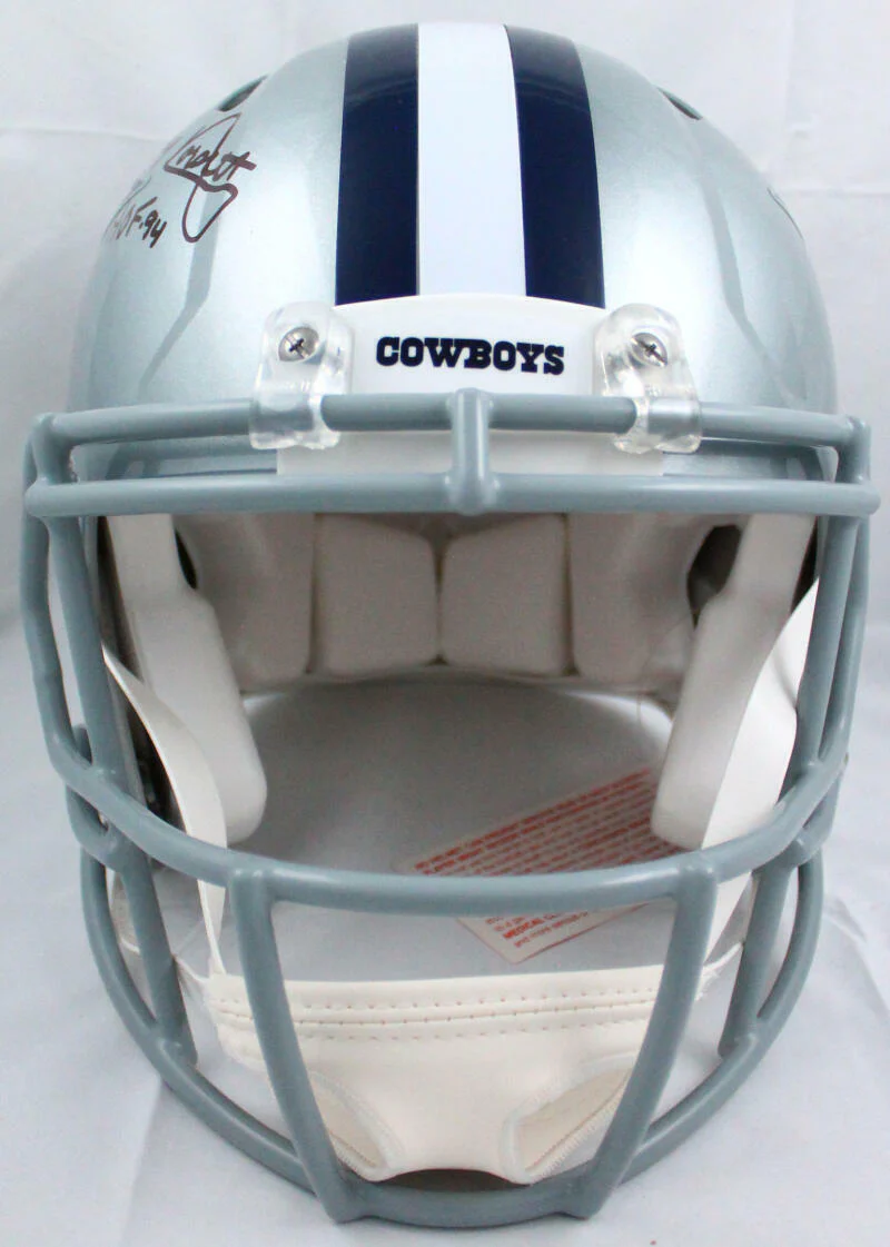 Tony Dorsett Signed Dallas Cowboys F/S Speed Authentic Helmet w/HOF-BeckettWHolo - Image 3