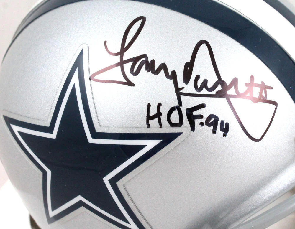 Tony Dorsett Autographed Dallas Cowboys Mini Helmet W/ HOF- Beckett W Holo - Image 2