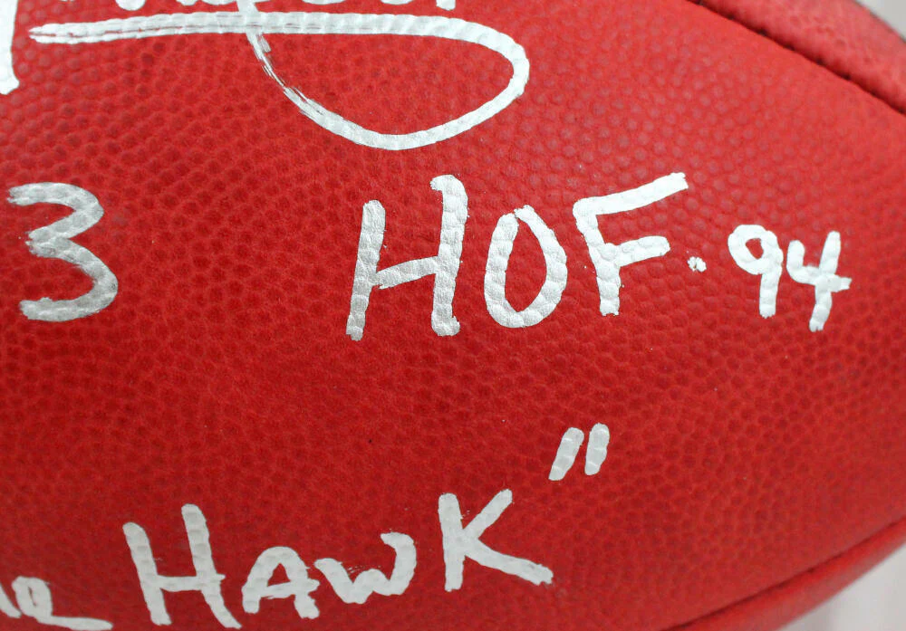 Tony Dorsett Signed NFL Authentic Wilson Duke Football W/3 insc.-Beckett W Holo - Image 5