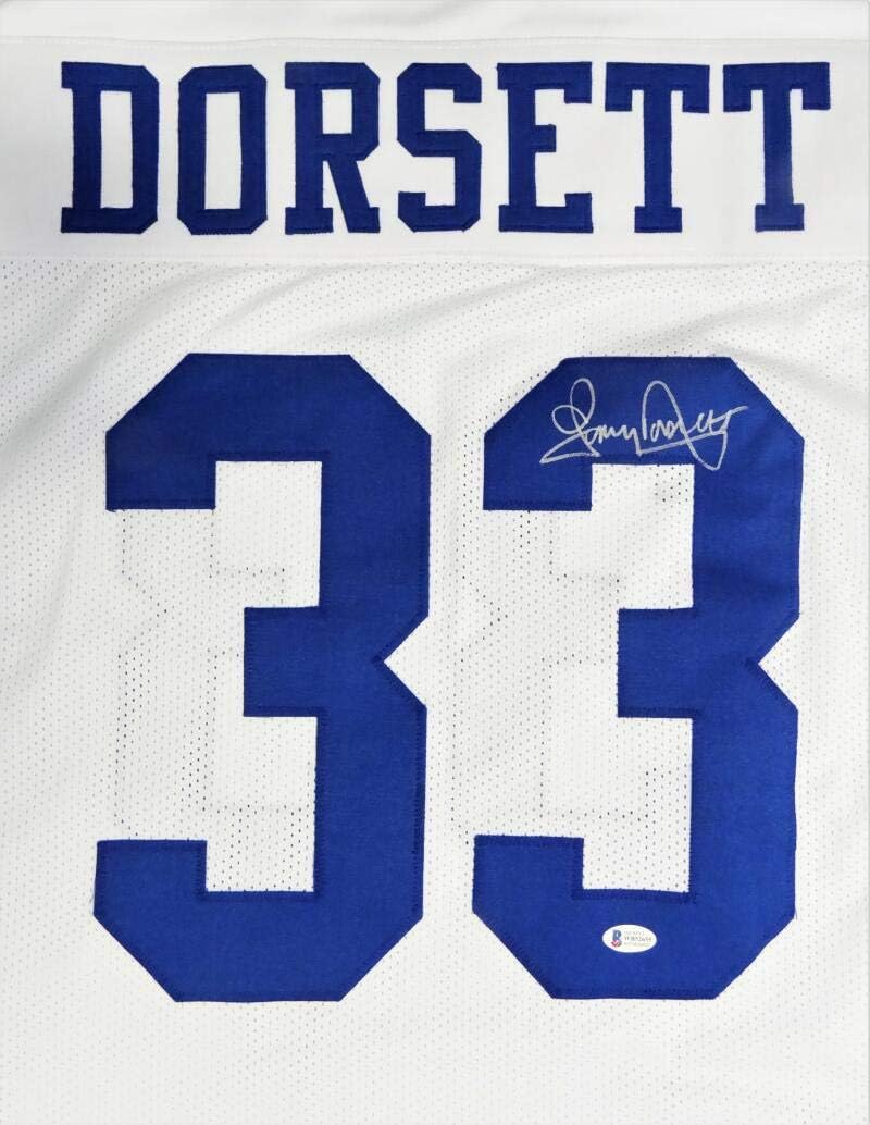 Tony Dorsett Autographed White Pro Style Jersey - Beckett W Auth *R3 - Image 6