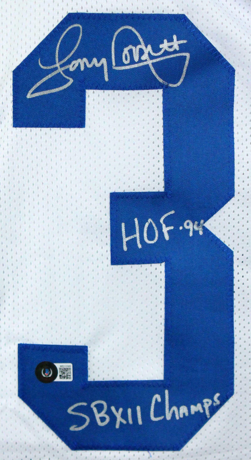 Tony Dorsett Autographed White Pro Style Jersey w/2 Insc.-Beckett W Hologram - Image 2
