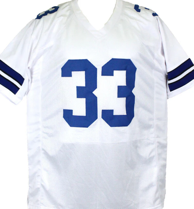 Tony Dorsett Signed White Pro Style Jersey w/ 5 Stats- Beckett W Hologram - Image 4