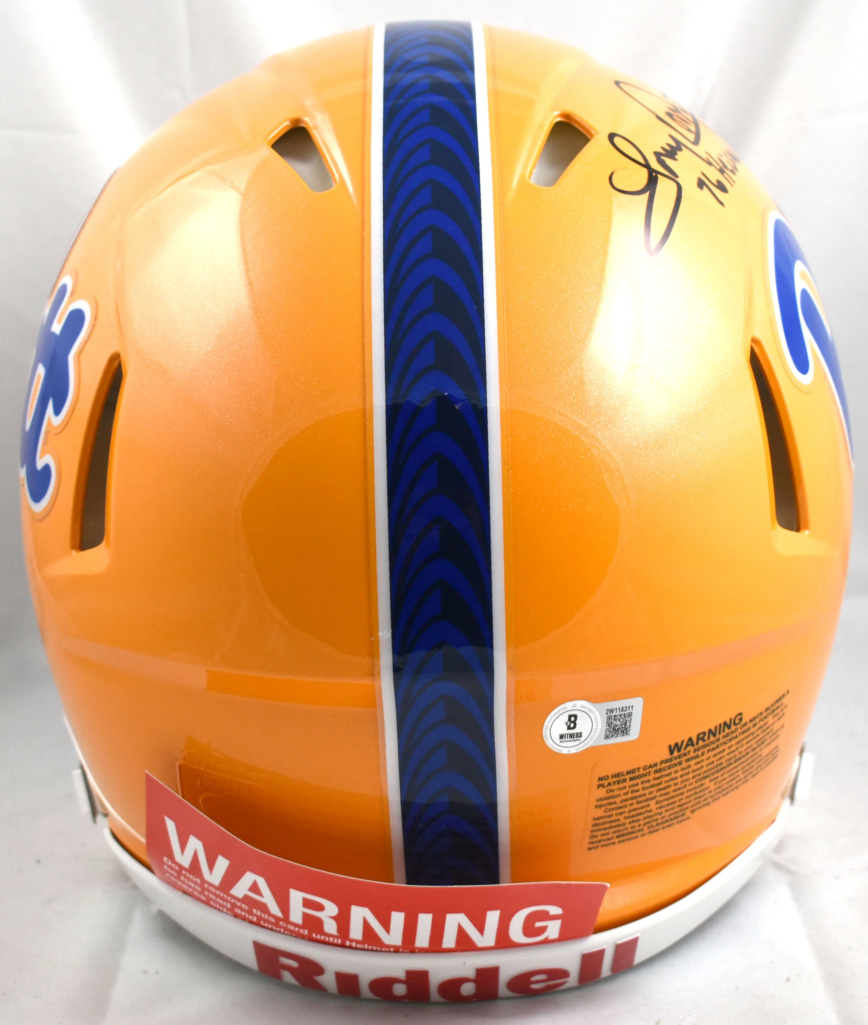 Tony Dorsett Signed Pittsburgh F/S Speed Authentic Helmet- Beckett W Hologram - Image 4