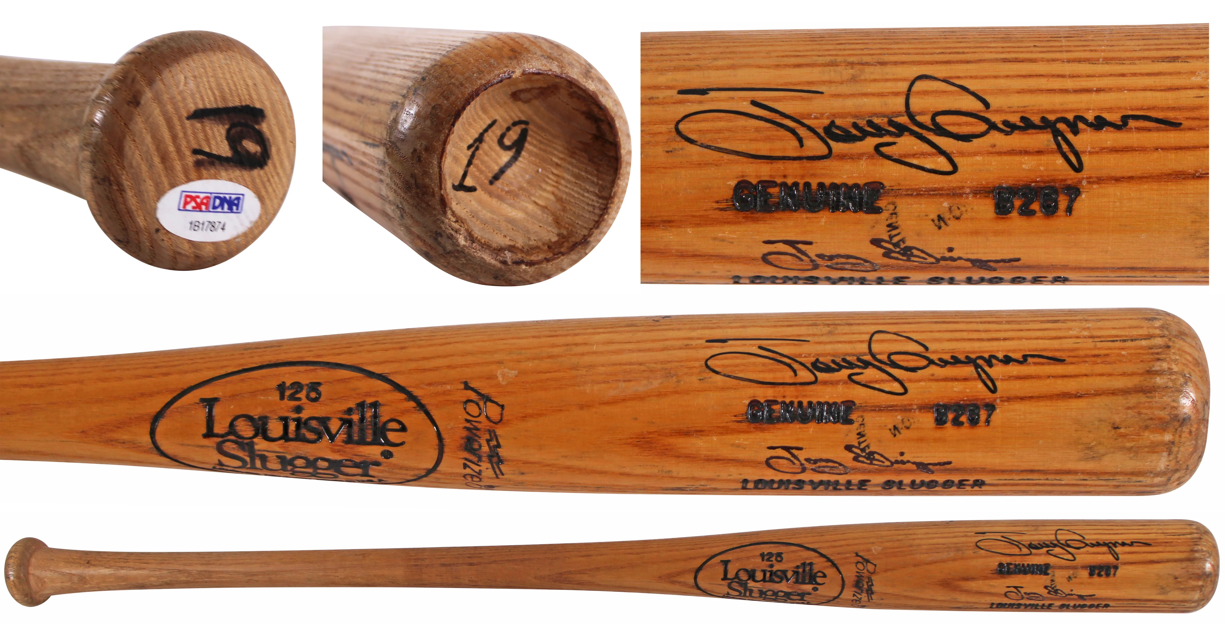 Tony Gwynn Signed 1983-1986 Rookie Era Game Used LS Bat Graded 8.5 PSA #1B17874 - Image 2