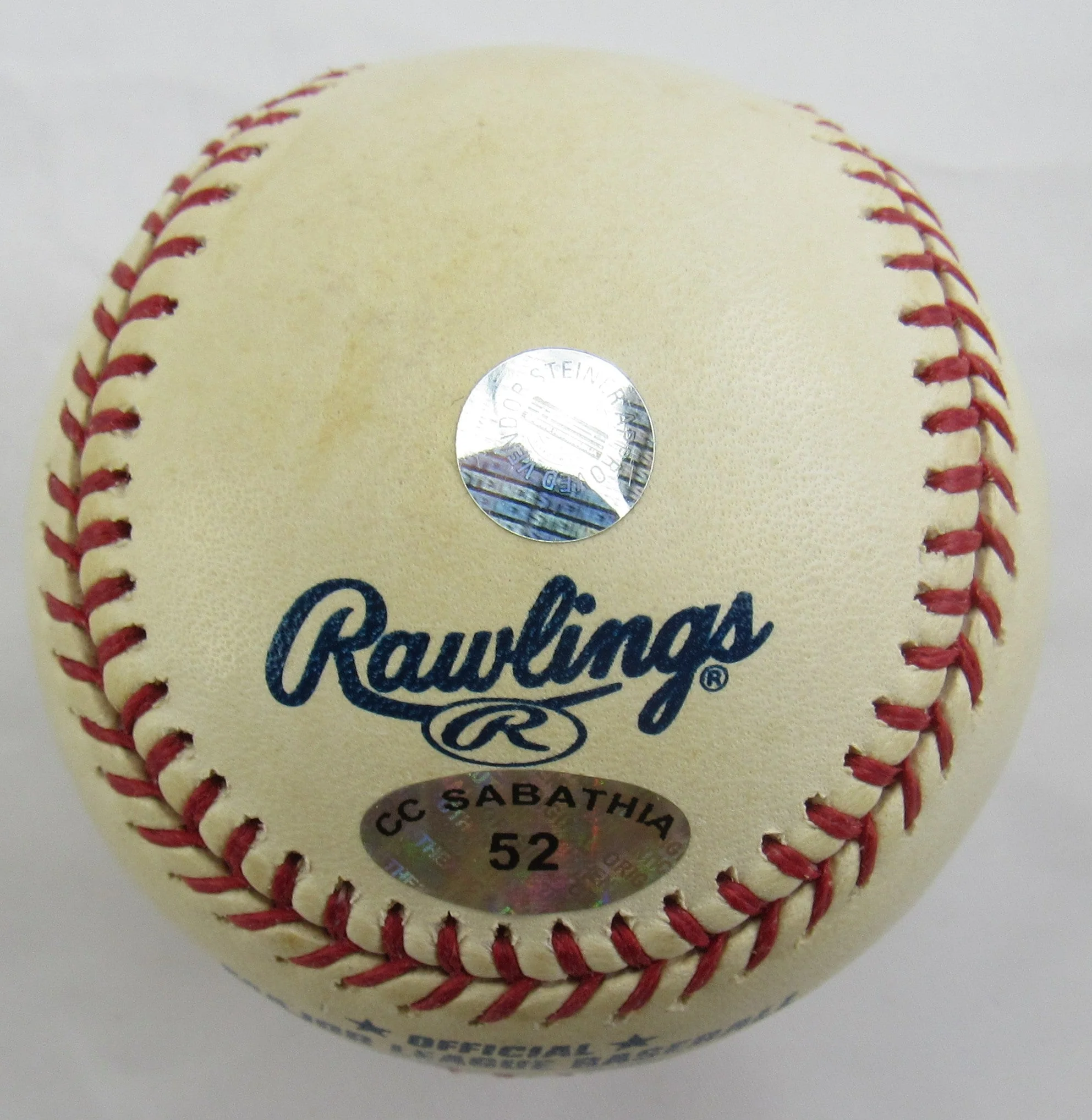 CC Sabathia Signed Auto Rawlings Baseball w/ Hologram - Image 2