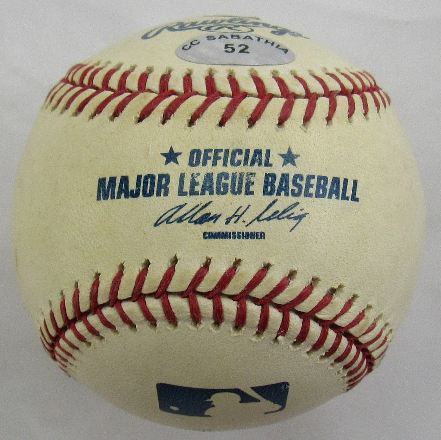 CC Sabathia Signed Auto Rawlings Baseball w/ Hologram - Image 3