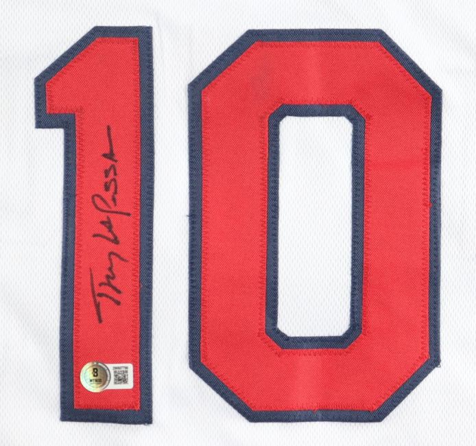 Tony La Russa St. Louis Signed White Baseball Jersey BAS - Image 2