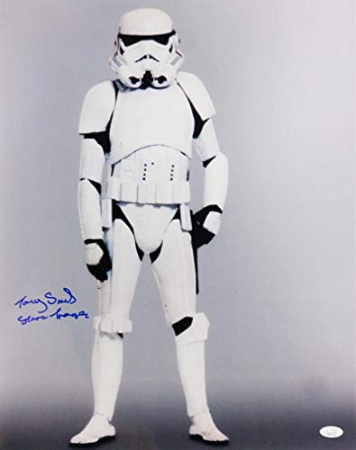 Tony Smart Autographed Full Body 16x20 Photo w/ Stormtrooper - JSA Auth *Blue - Image 3