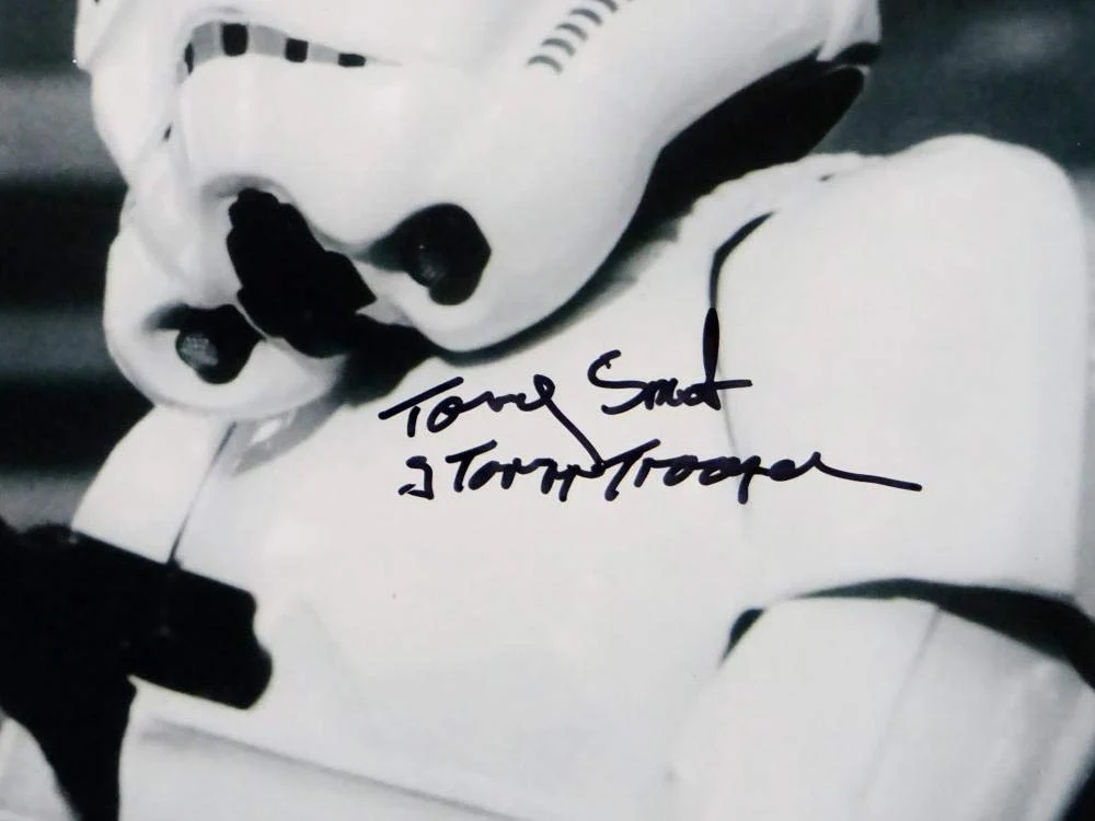 Tony Smart Autographed 11x14 Firing Gun Photo w/ Stormtrooper - JSA Auth *Black - Image 5
