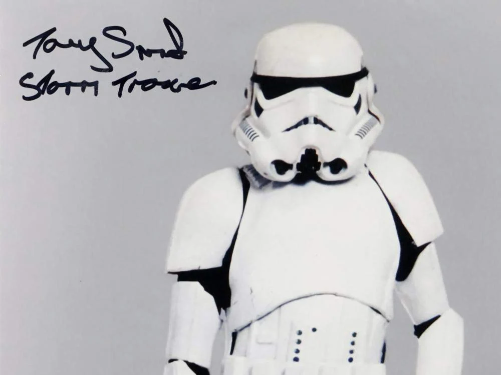 Tony Smart Autographed Full Body 11x14 Photo w/ Stormtrooper - JSA Auth *Black - Image 5