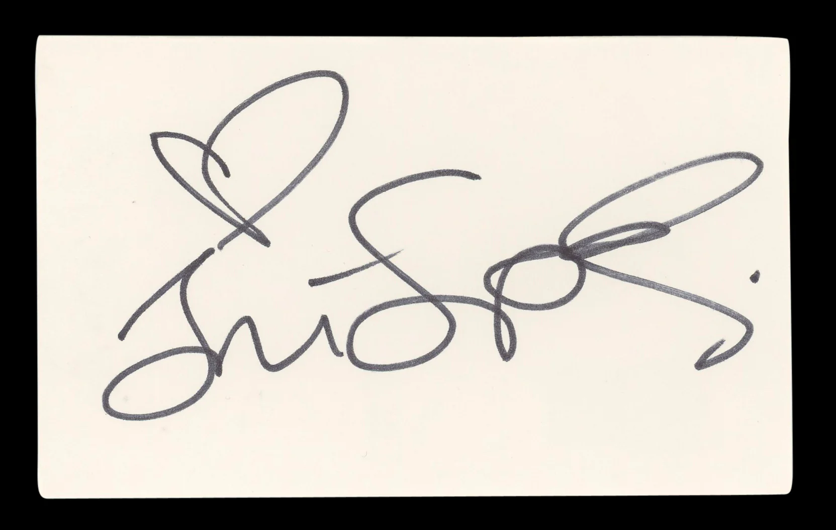 Tori Spelling Beverly Hills 90210 Authentic Signed 3x5 Index Card BAS #BL96671 - Image 2