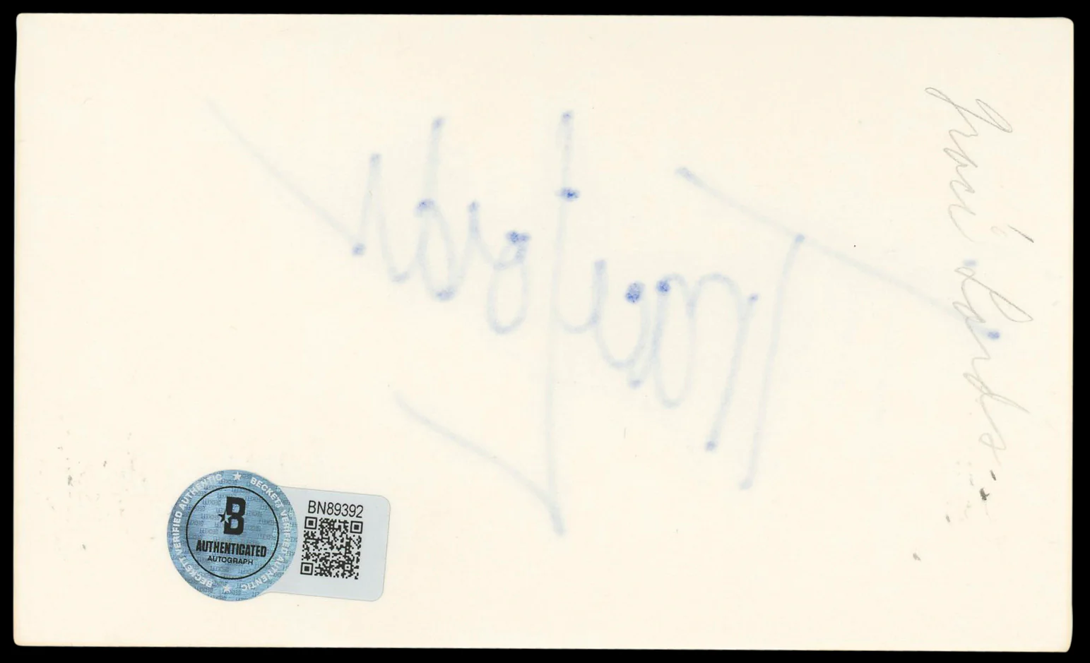 Traci Lords Cry-Baby Authentic Signed 3x5 Index Card Autographed BAS #BN89392 - Image 3