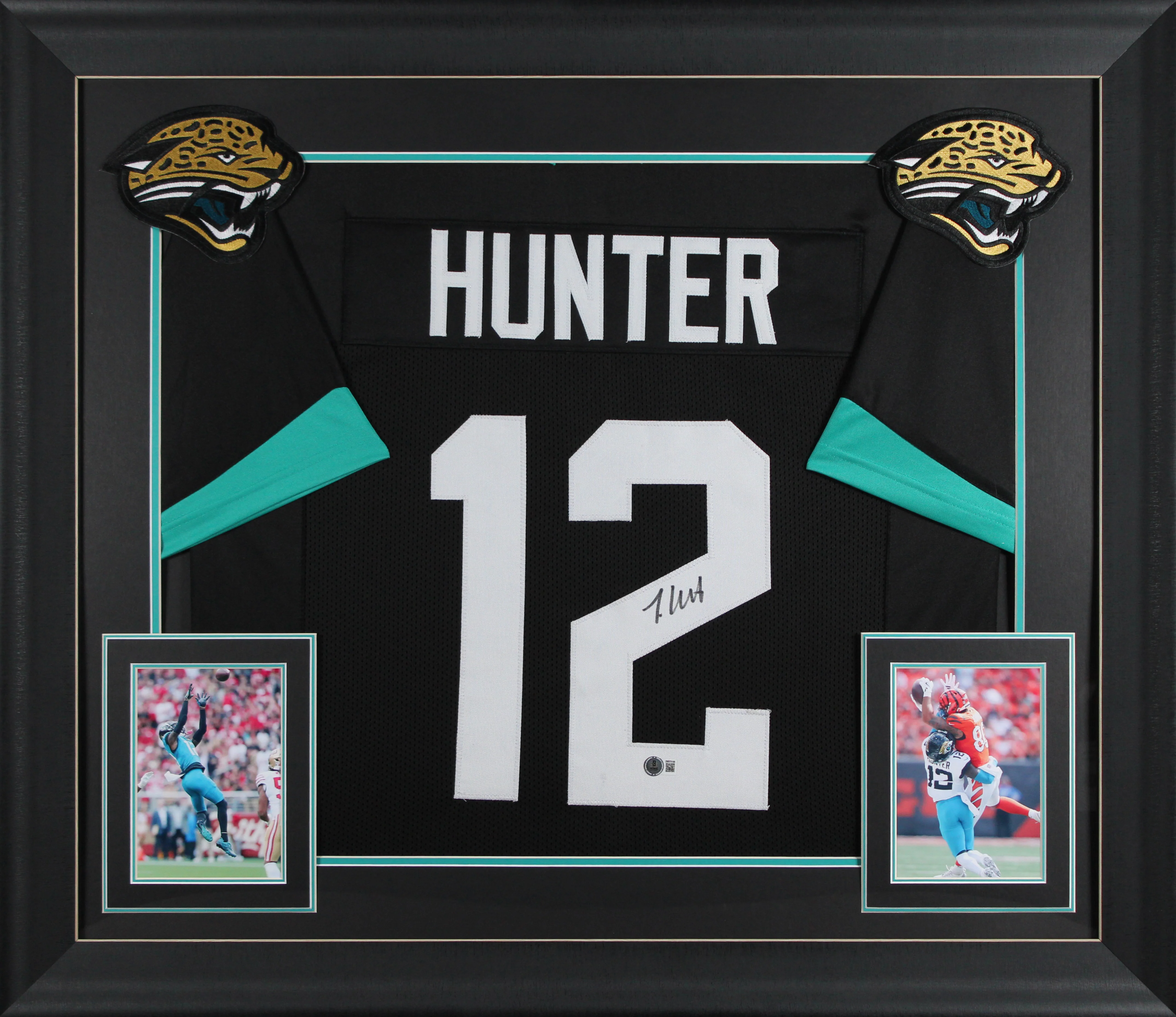 Travis Hunter Authentic Signed Black Pro Style Framed Jersey BAS Witnessed - Image 2