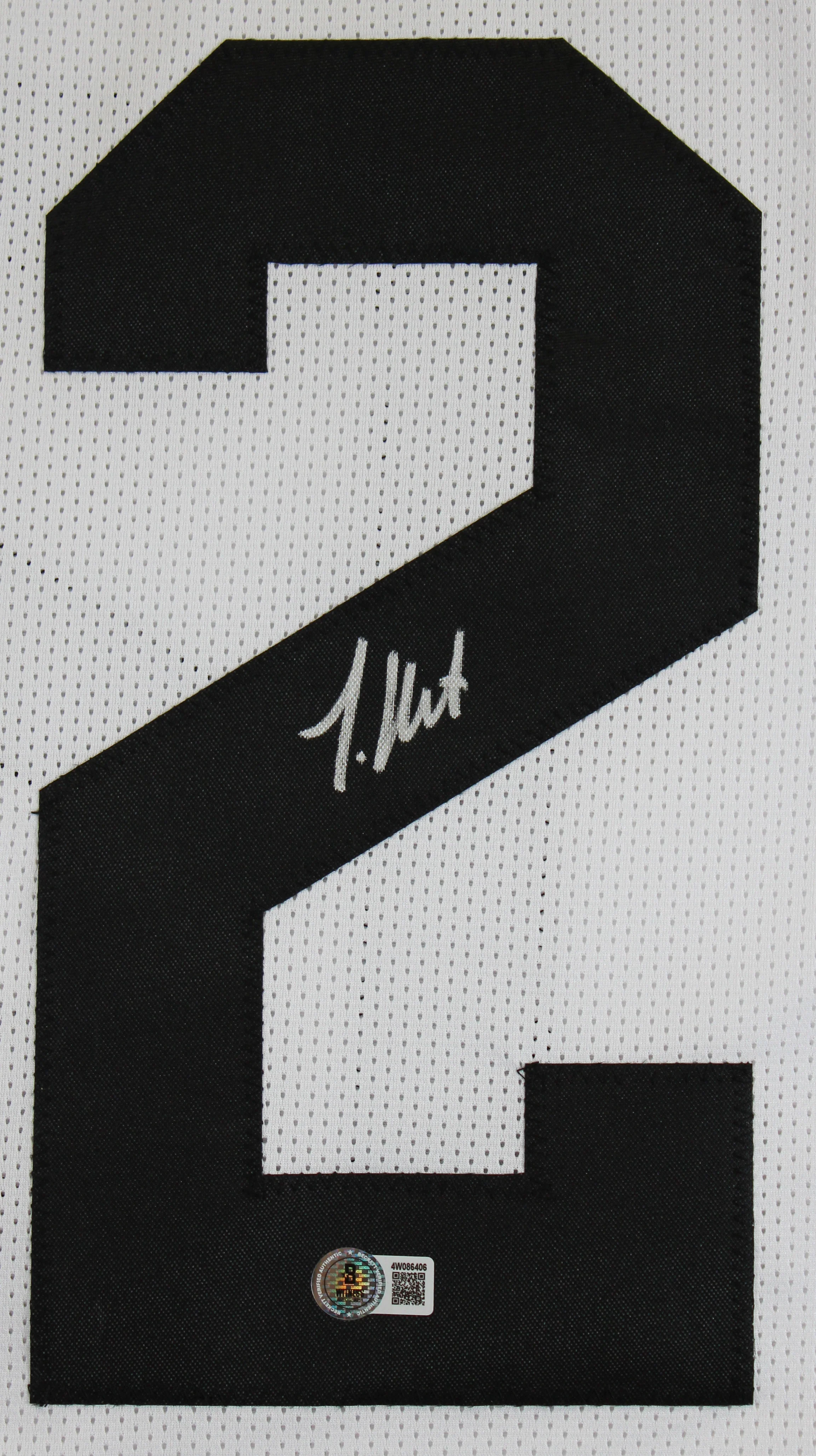Travis Hunter Authentic Signed White Pro Style Jersey Autographed BAS Witnessed - Image 3