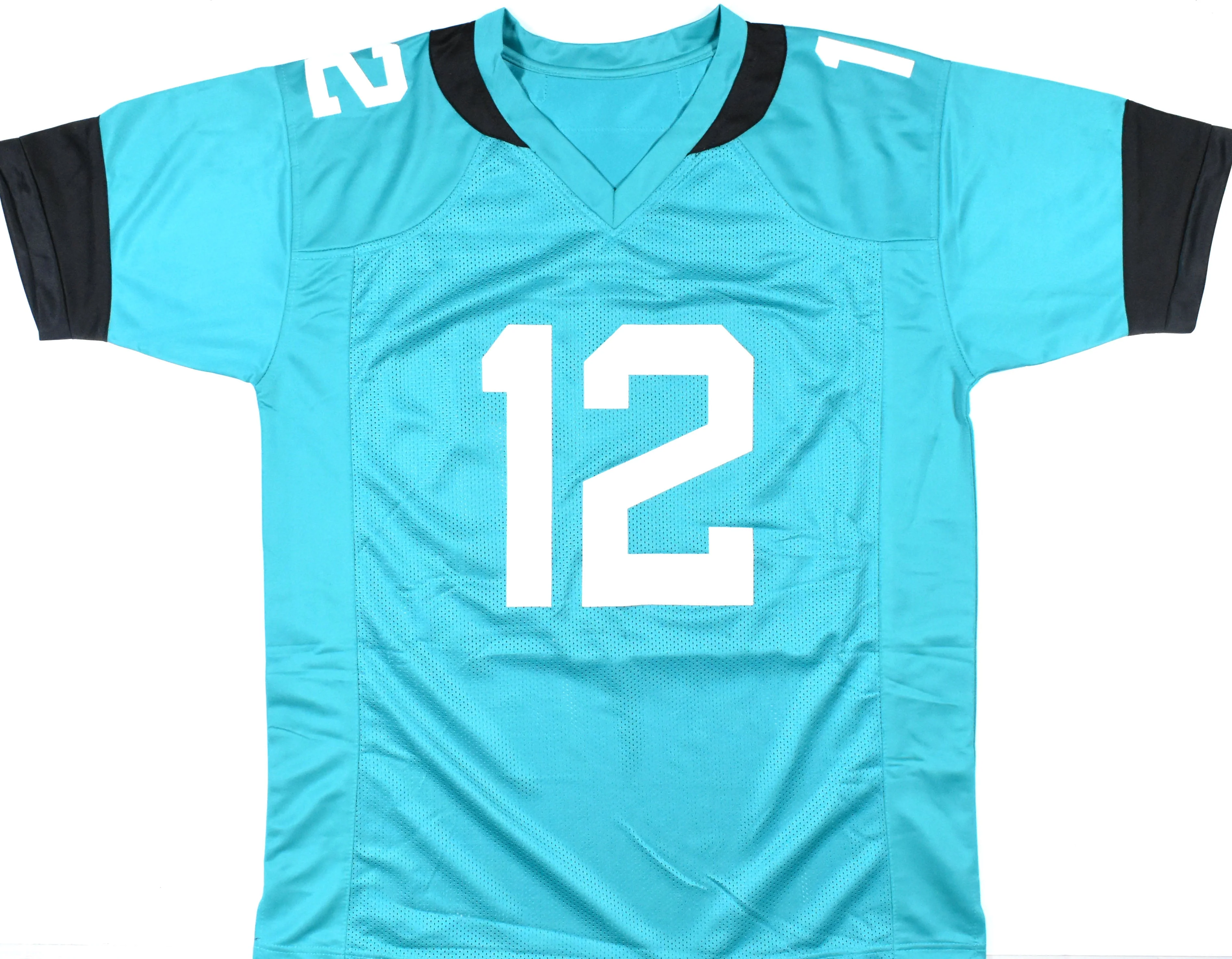 Travis Hunter Autographed Teal Pro Style Jersey - Beckett W Hologram *Black - Image 3