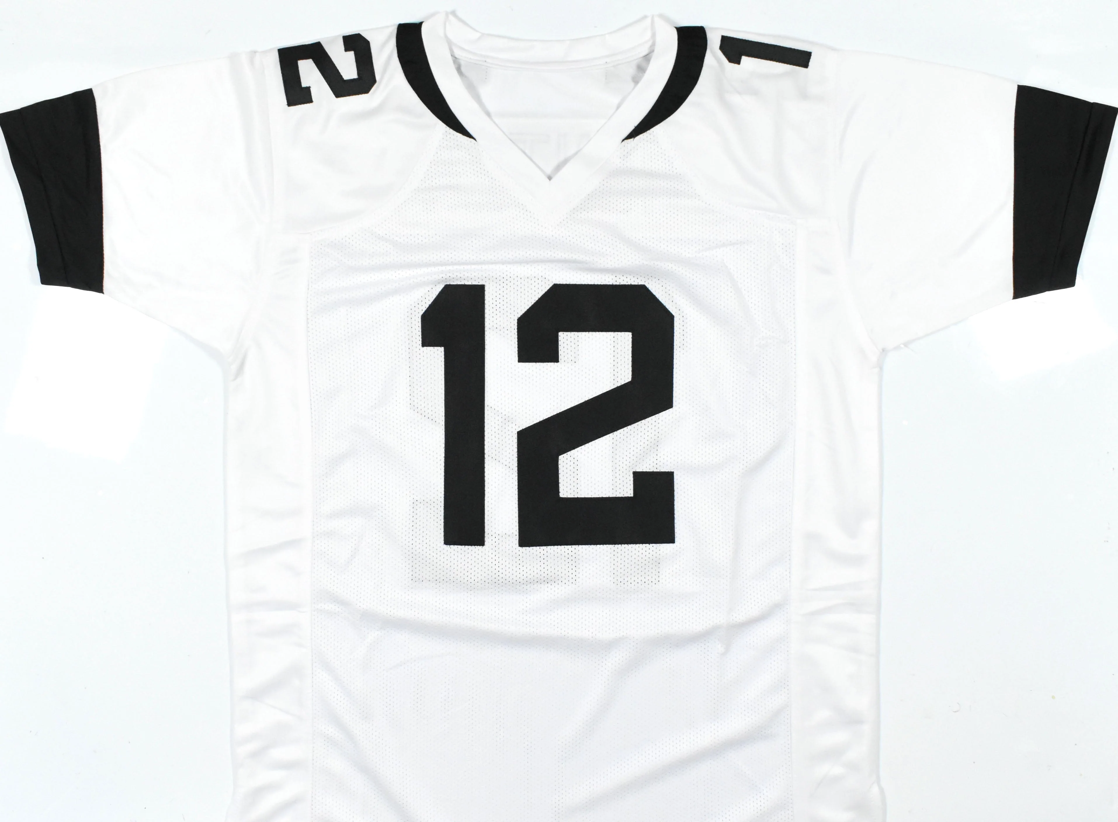 Travis Hunter Autographed White Pro Style Jersey - Beckett W Hologram *Silver - Image 3