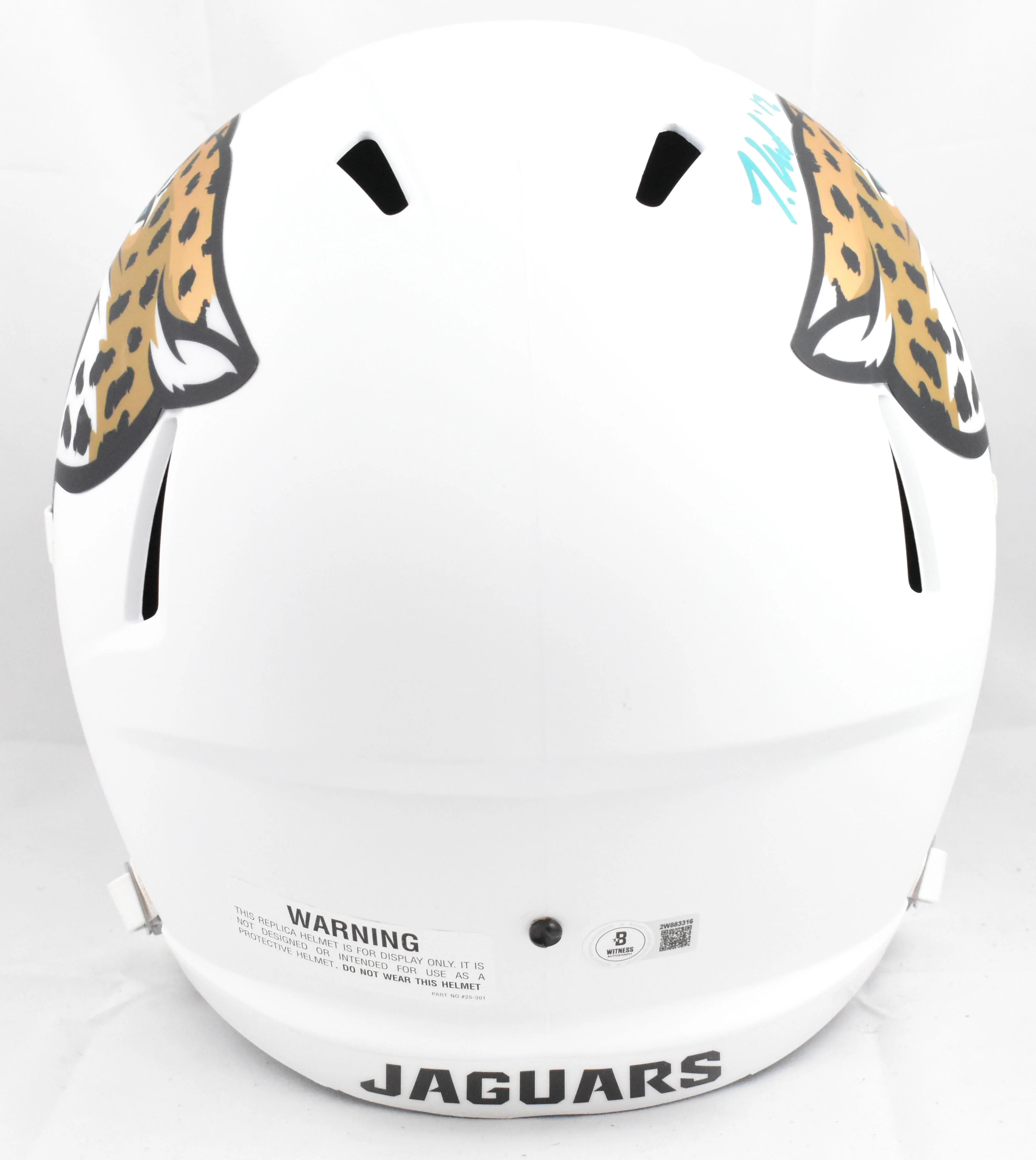 Travis Hunter Signed Jacksonville Jaguars F/S 2024 Speed Helmet - Beckett W Holo - Image 3