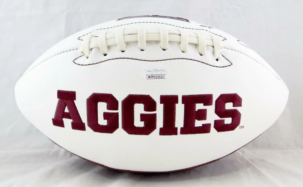 Trayveon Williams Autographed Texas A&M Aggies Logo Football- JSA Witnessed Auth - Image 3