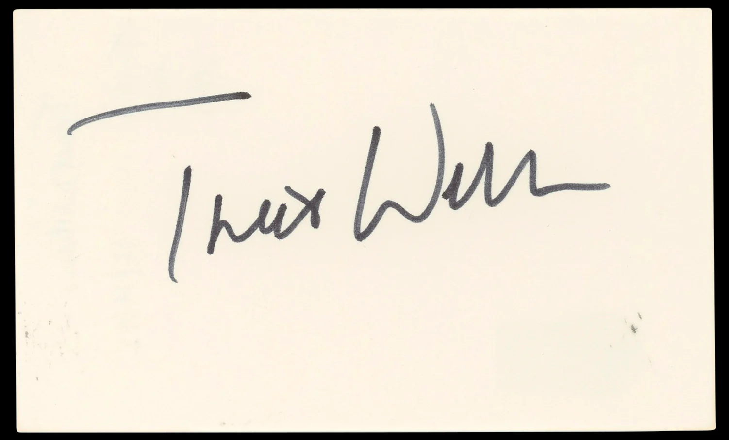 Treat Williams Prince of the City Authentic Signed 3x5 Index Card BAS #BP50643 - Image 2