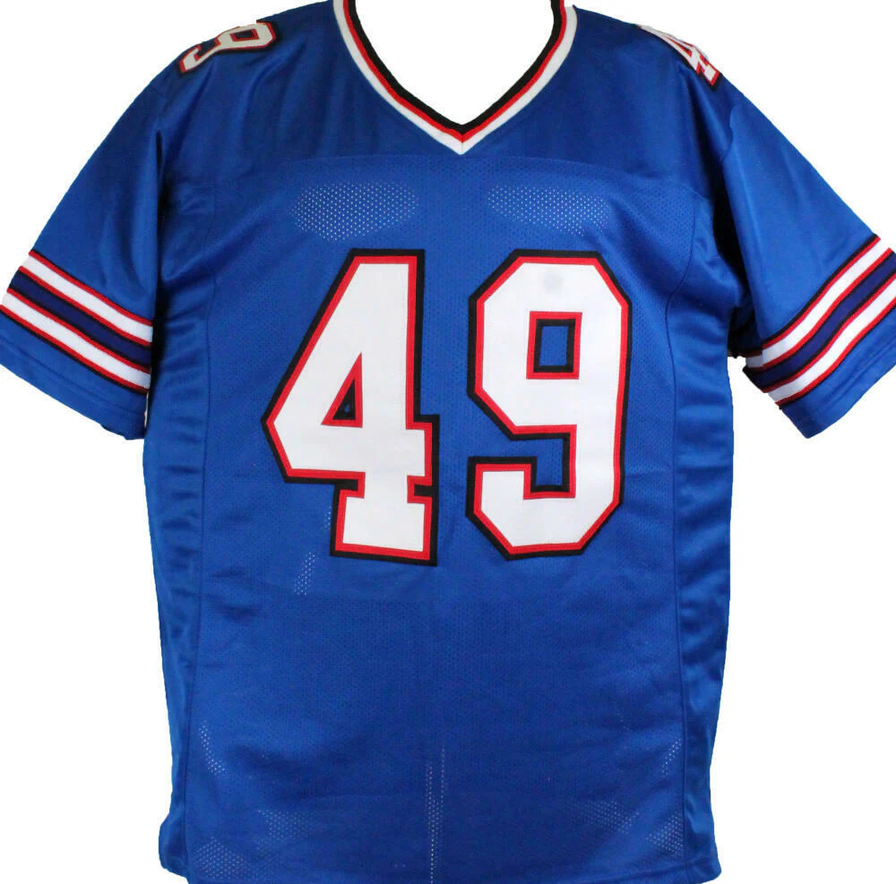 Tremaine Edmunds Autographed Blue Pro Style Jersey- Beckett W Hologram *Black - Image 3