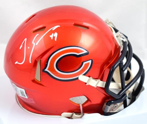 Tremaine Edmunds Signed Chicago Bears Flash Speed Mini Helmet-Beckett W Hologram - Image 8