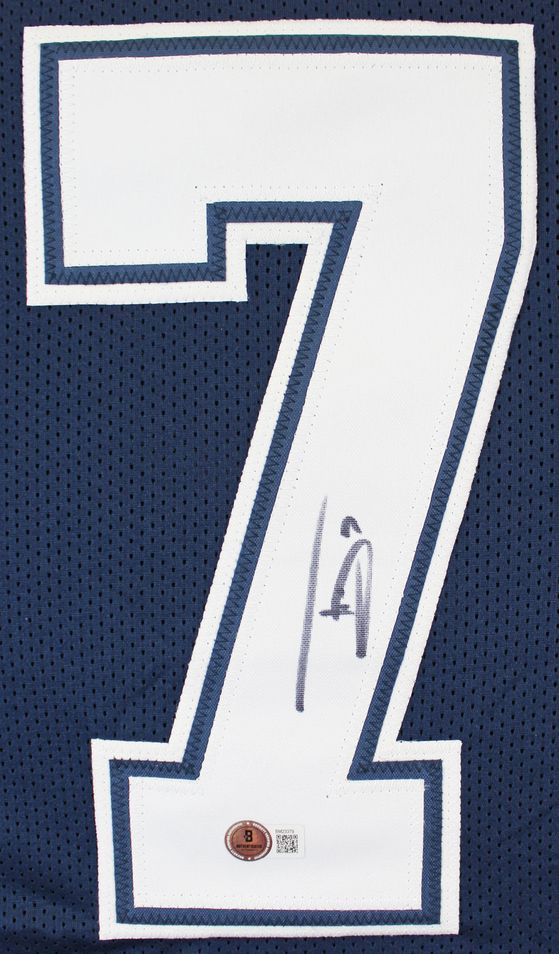 Trevon Diggs Authentic Signed Navy Pro Style Jersey Autographed BAS - Image 3
