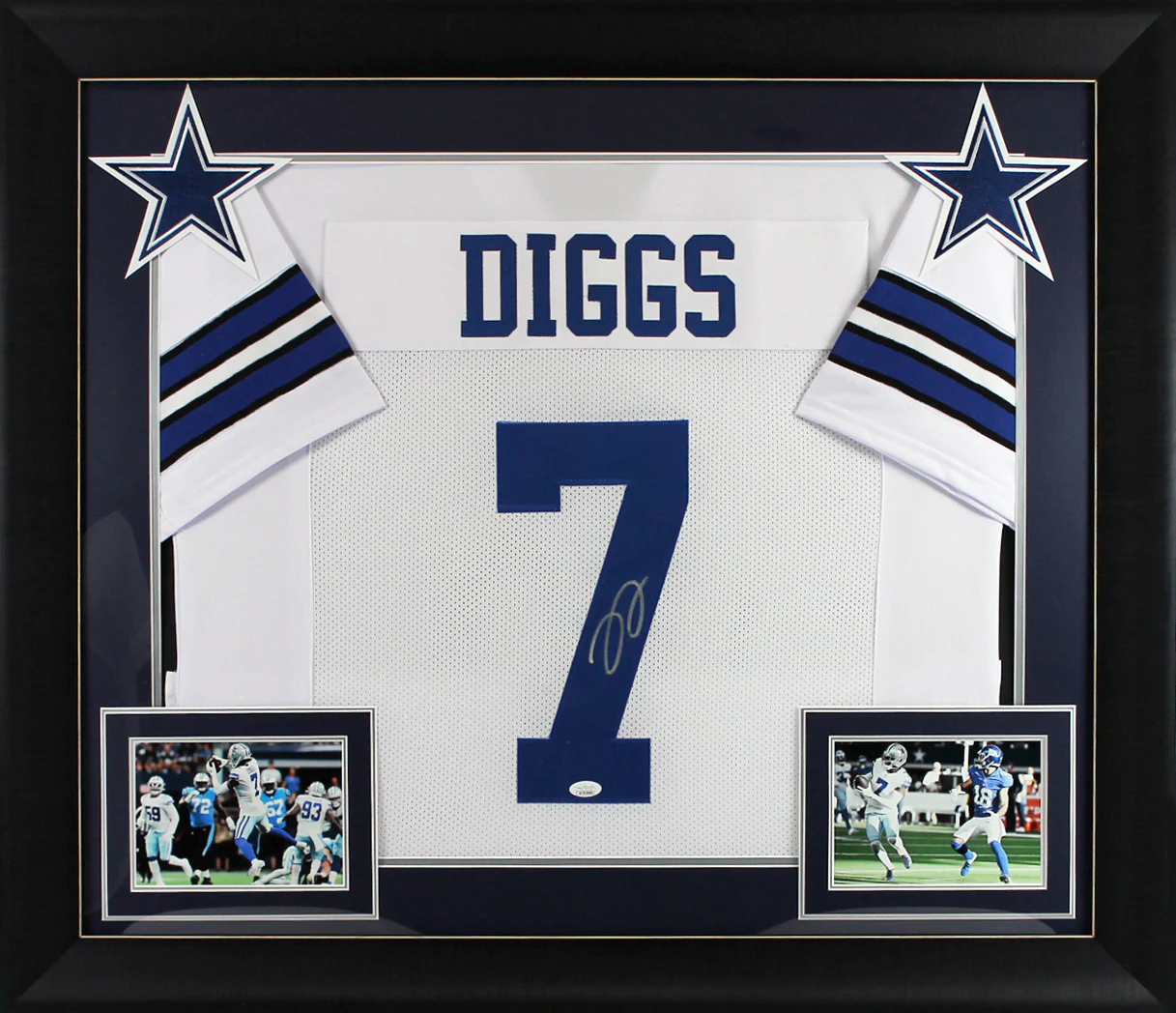 Trevon Diggs Authentic Signed White Pro Style Framed Jersey JSA Witness - Image 2
