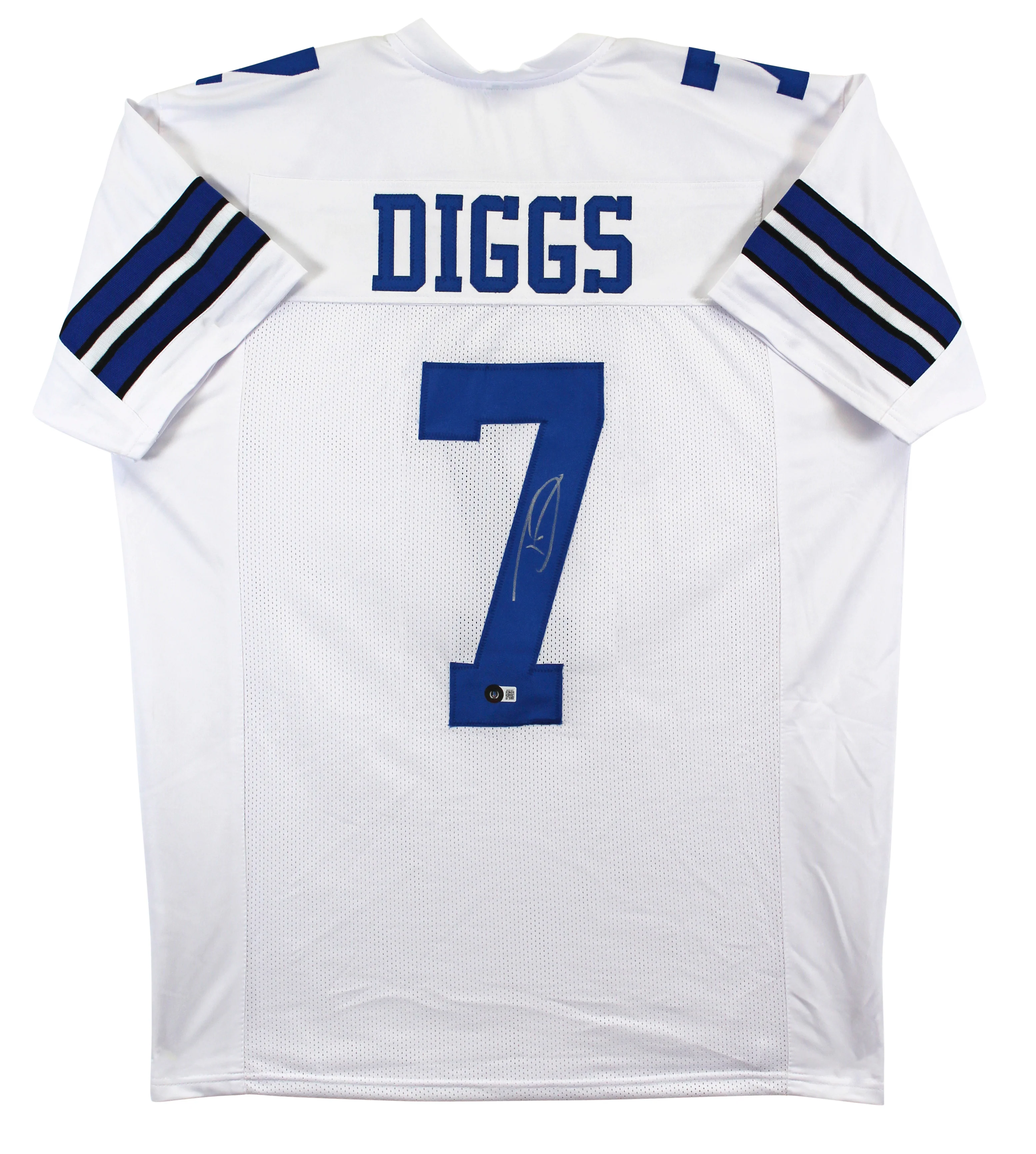 Trevon Diggs Authentic Signed White Pro Style Jersey Autographed BAS - Image 2