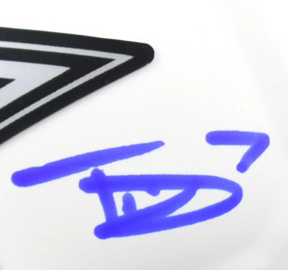Trevon Diggs Autographed Dallas Cowboys Lunar Speed Mini Helmet- Beckett W Holo - Image 2