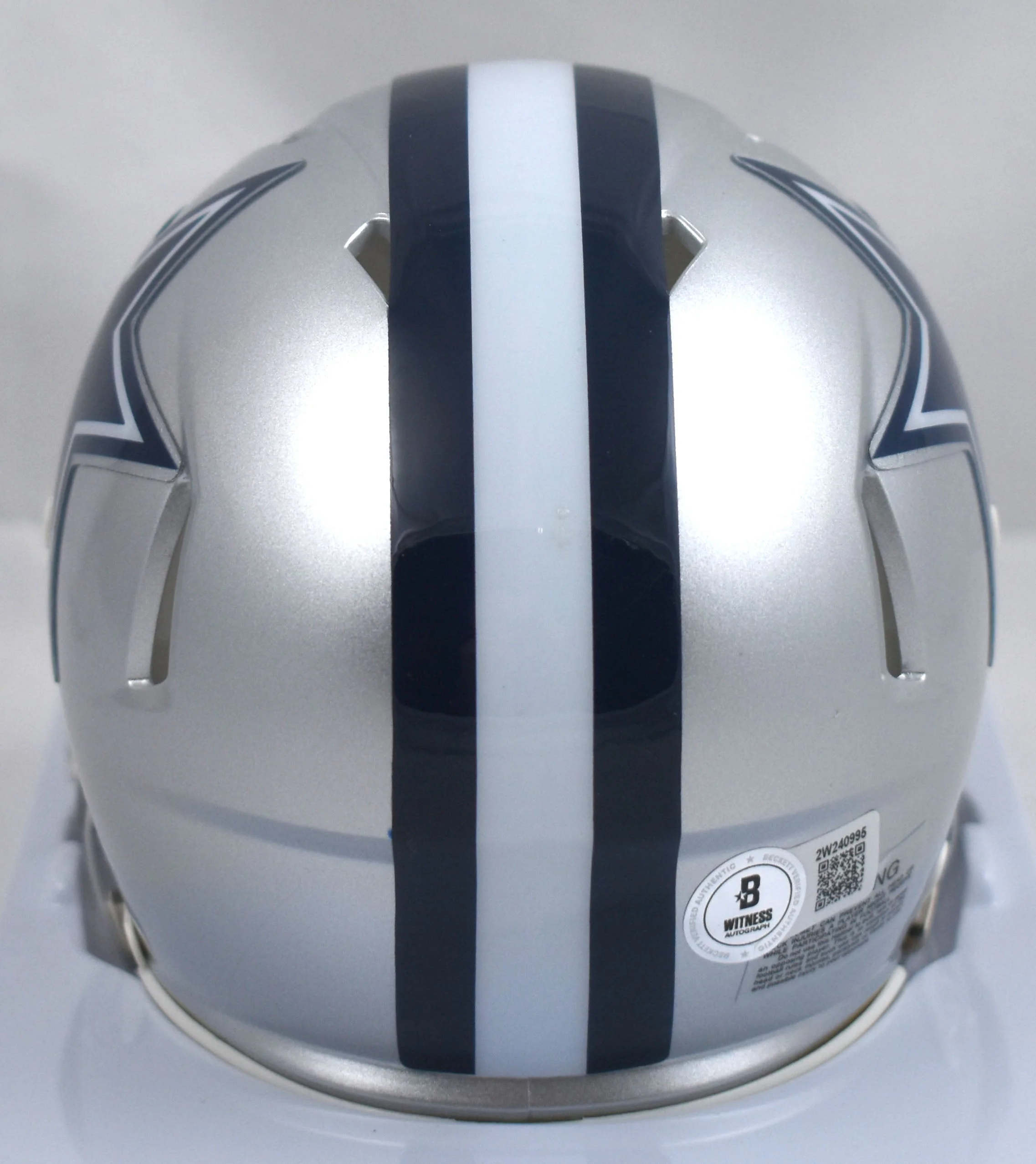 Trevon Diggs Autographed Dallas Cowboys Speed Mini Helmet - Beckett W Hologram - Image 3