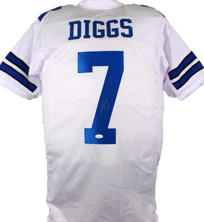 Trevon Diggs Autographed White Pro Style Jersey-JSA W *Silver - Image 8
