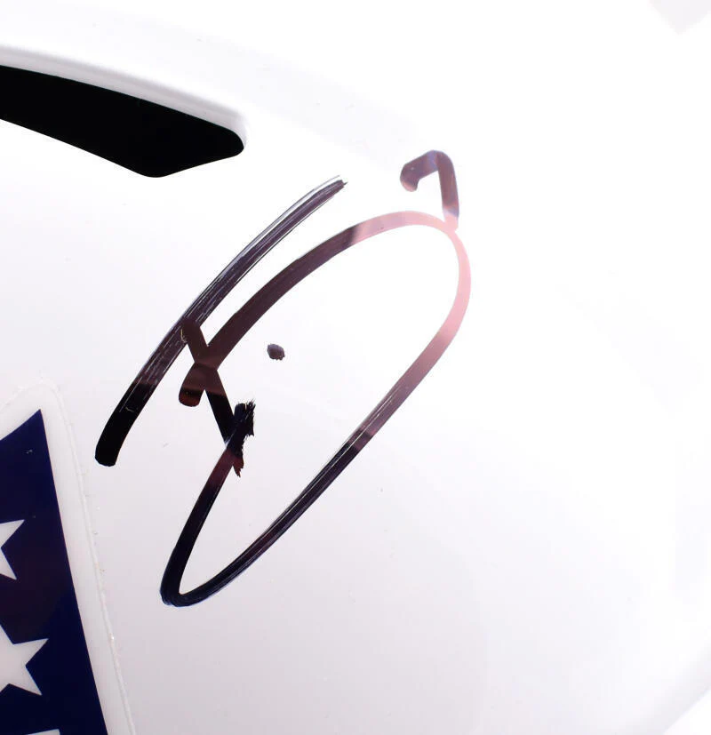 Trevon Diggs Stefon Diggs Autographed NFL F/S Speed Helmet- Beckett W Hologram - Image 2