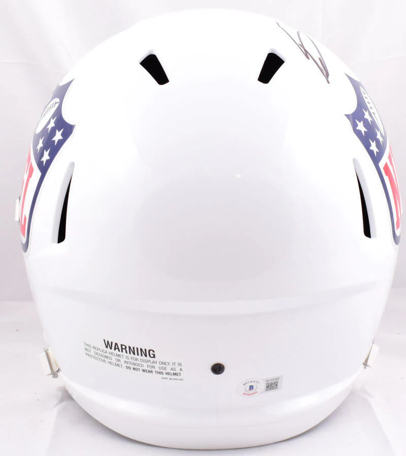 Trevon Diggs Stefon Diggs Autographed NFL F/S Speed Helmet- Beckett W Hologram - Image 4