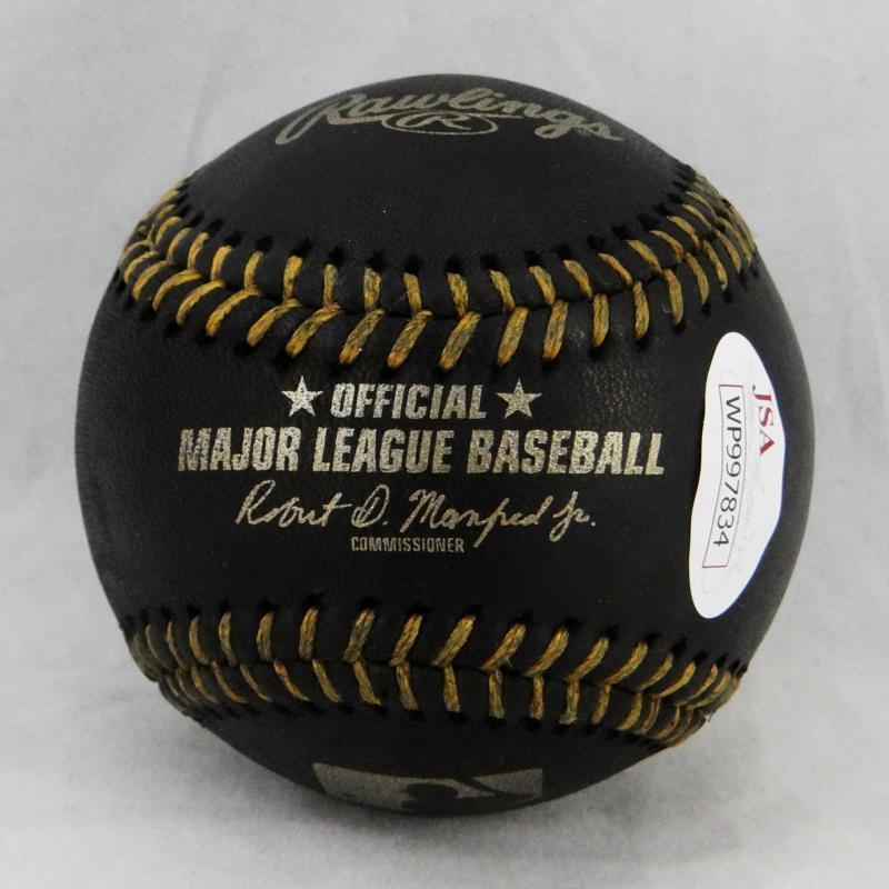Trevor Hoffman Autographed Black Rawlings OML Baseball w/ HOF- JSA W Auth - Image 3