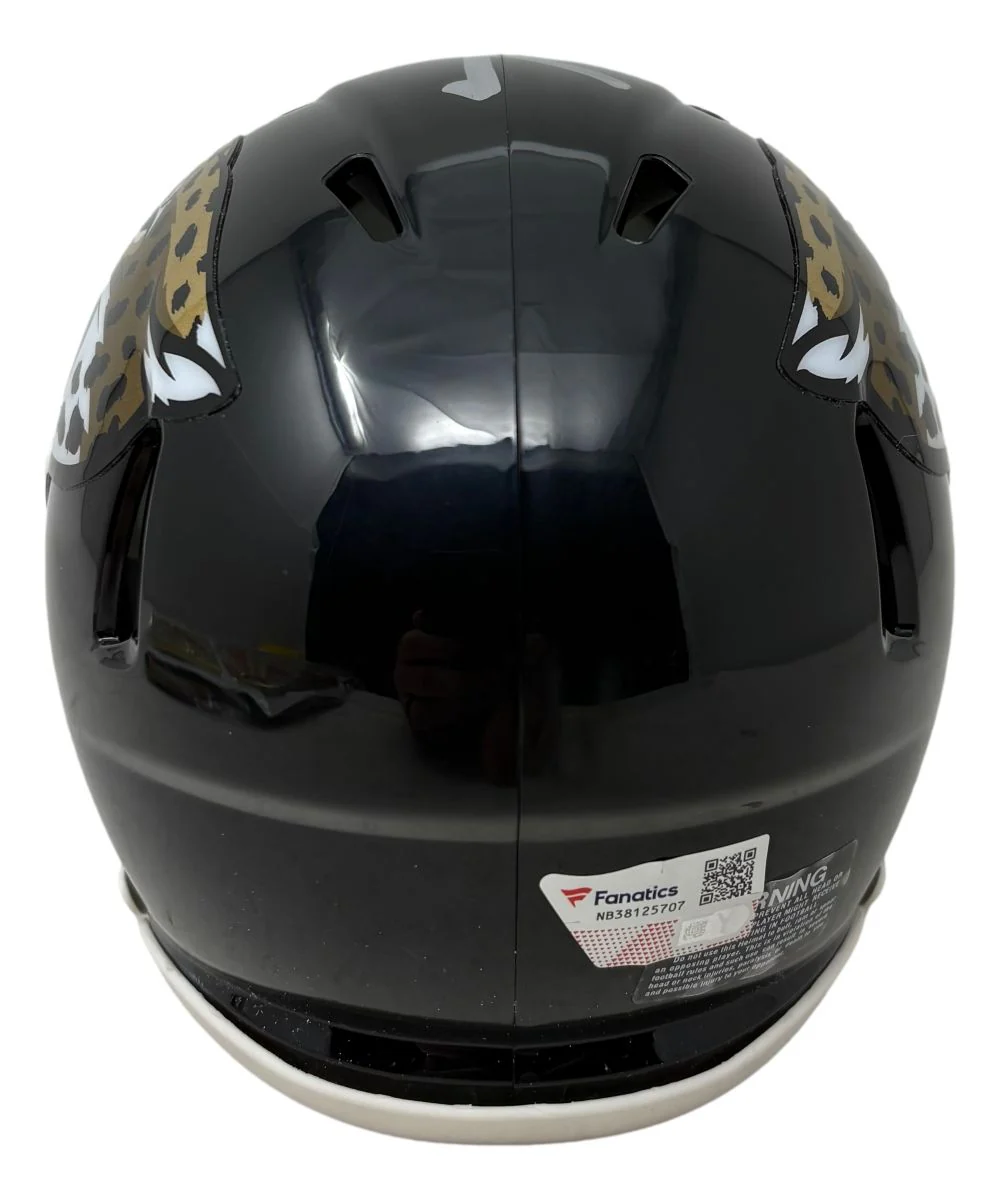 Trevor Lawrence Signed Jacksonville Jaguars Mini Speed Helmet w/ Visor Fanatics - Image 2