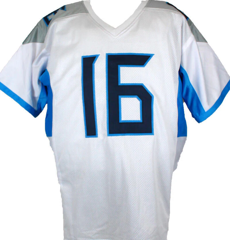 Treylon Burks Autographed White Pro Style Jersey-Beckett W Hologram *Silver - Image 3