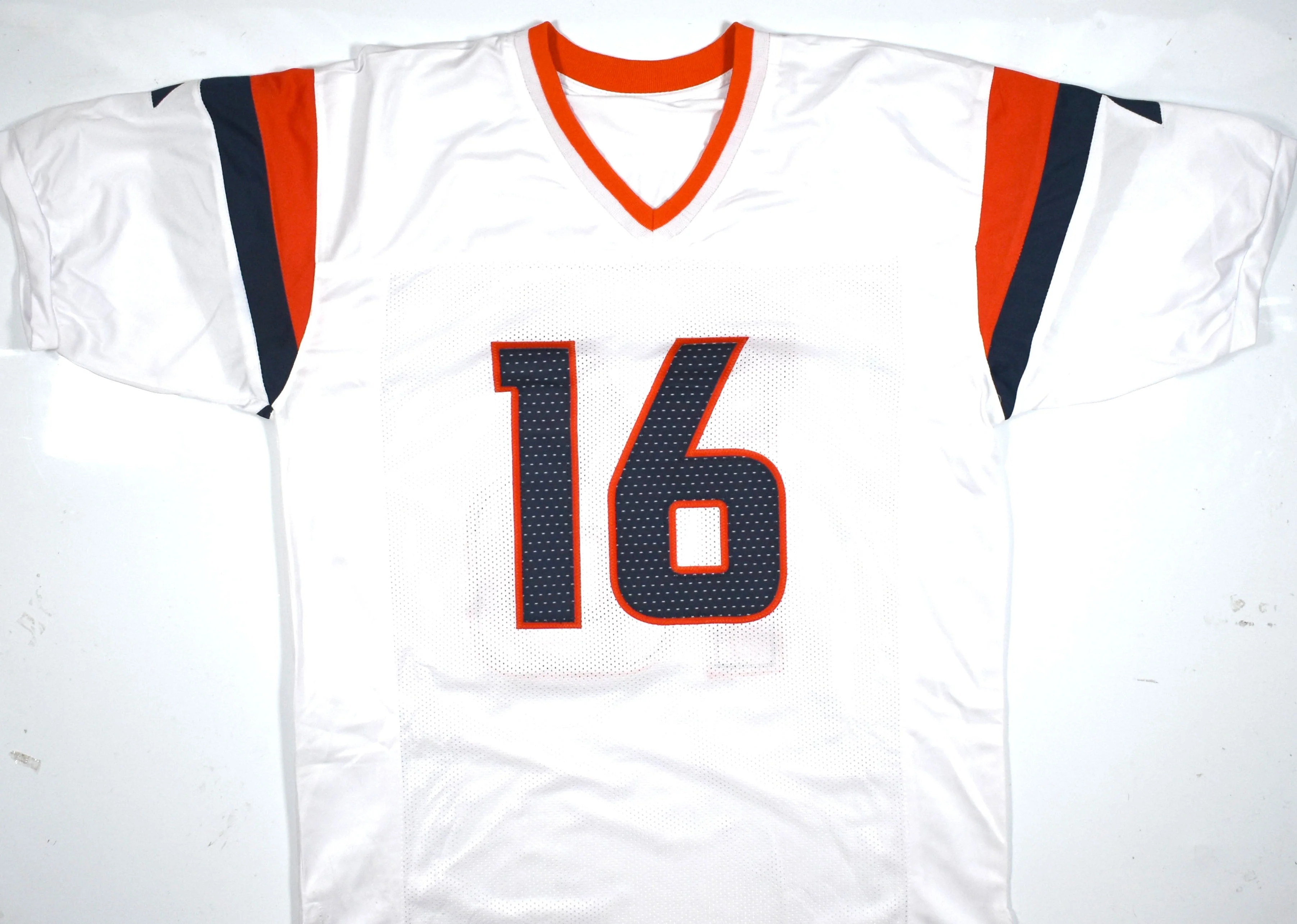 Troy Franklin Autographed White Pro Style Jersey - Beckett W Hologram *Silver - Image 3