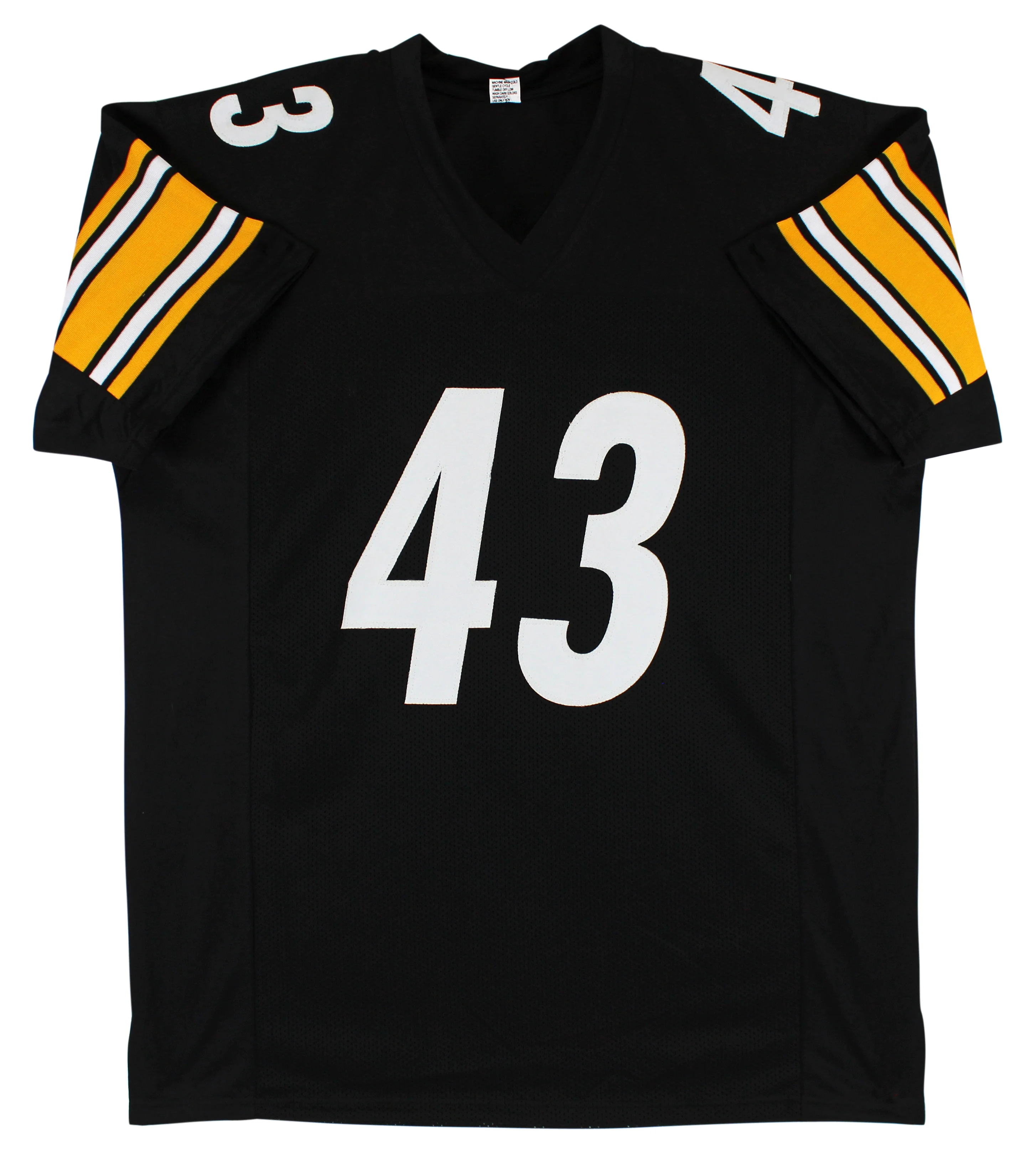 Troy Polamalu Authentic Signed Black Pro Style Jersey Autographed BAS Witnessed - Image 4