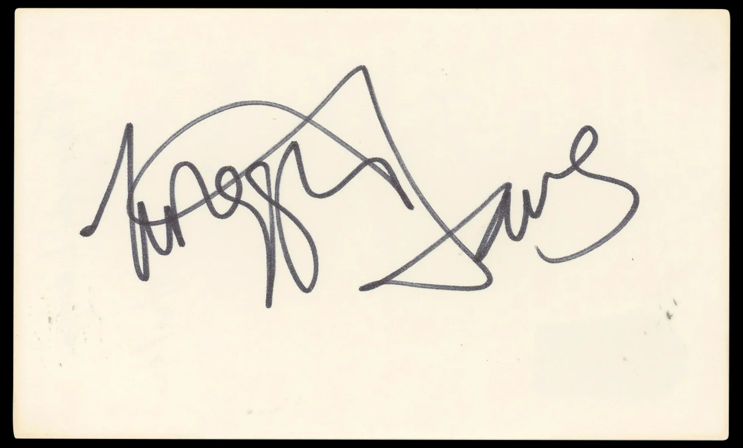 Twiggy Lawson Authentic Signed 3x5 Index Card Autographed BAS #BN33236 - Image 2