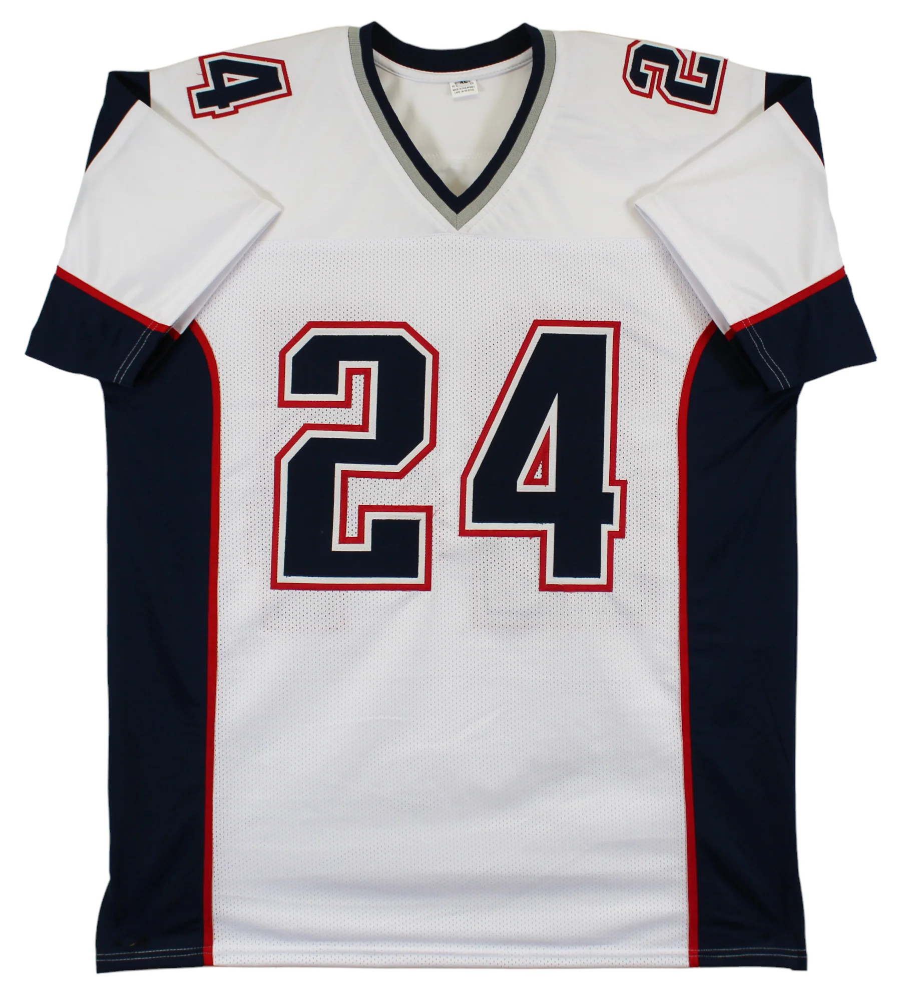 Ty Law "3x SB Champ" Authentic Signed White Pro Style Jersey BAS Witnessed - Image 4