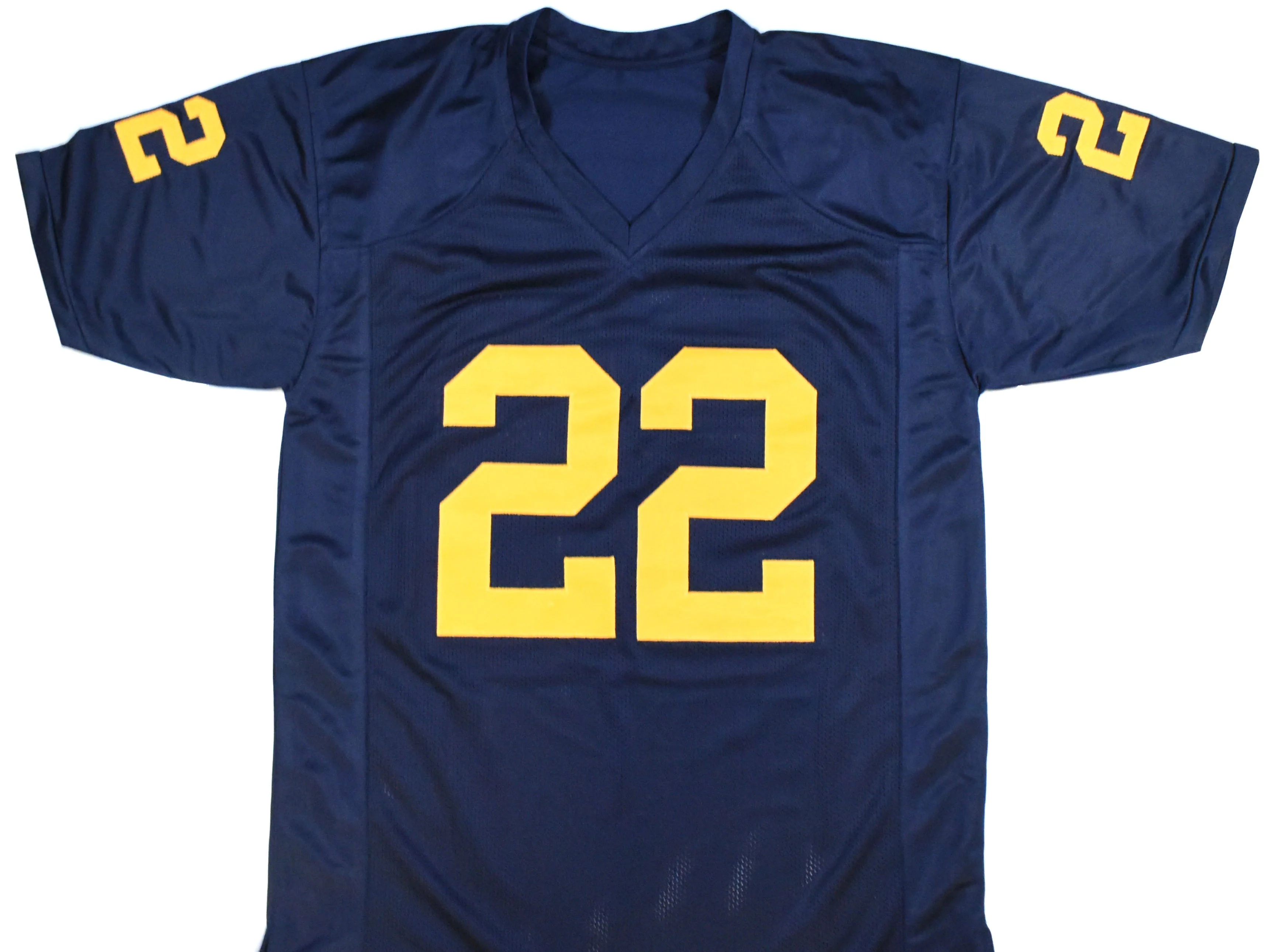 Ty Law Autographed Blue College Style Jersey w/ Go Blue - Beckett W Hologram - Image 3