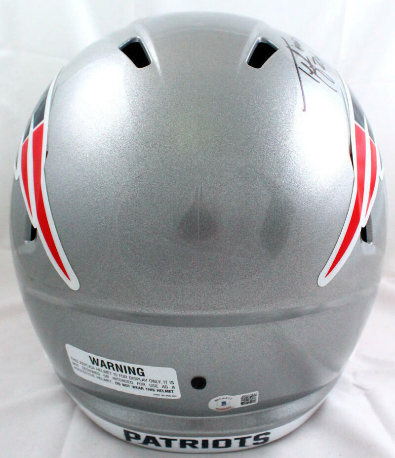 Ty Law Autographed New England Patriots F/S Speed Helmet w/3 Insc.-BeckettW Holo - Image 5