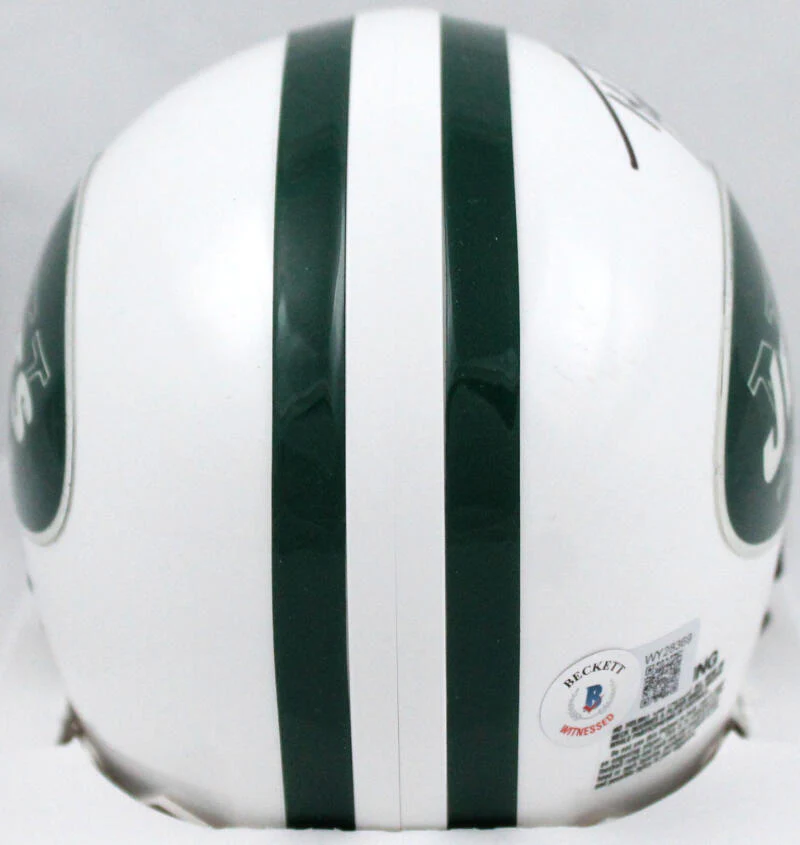 Ty Law Autographed New York Jets 98-18 Mini Helmet-Beckett W Hologram *Black - Image 3