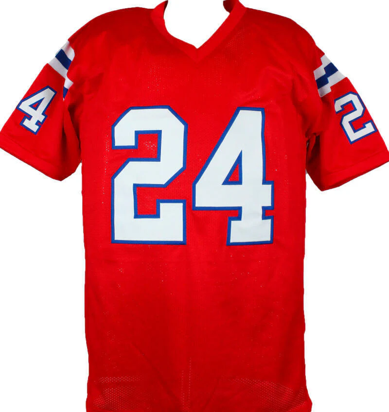 Ty Law Autographed Red Pro Style Jersey w/HOF, SB Champs-Beckett W Hologram - Image 3
