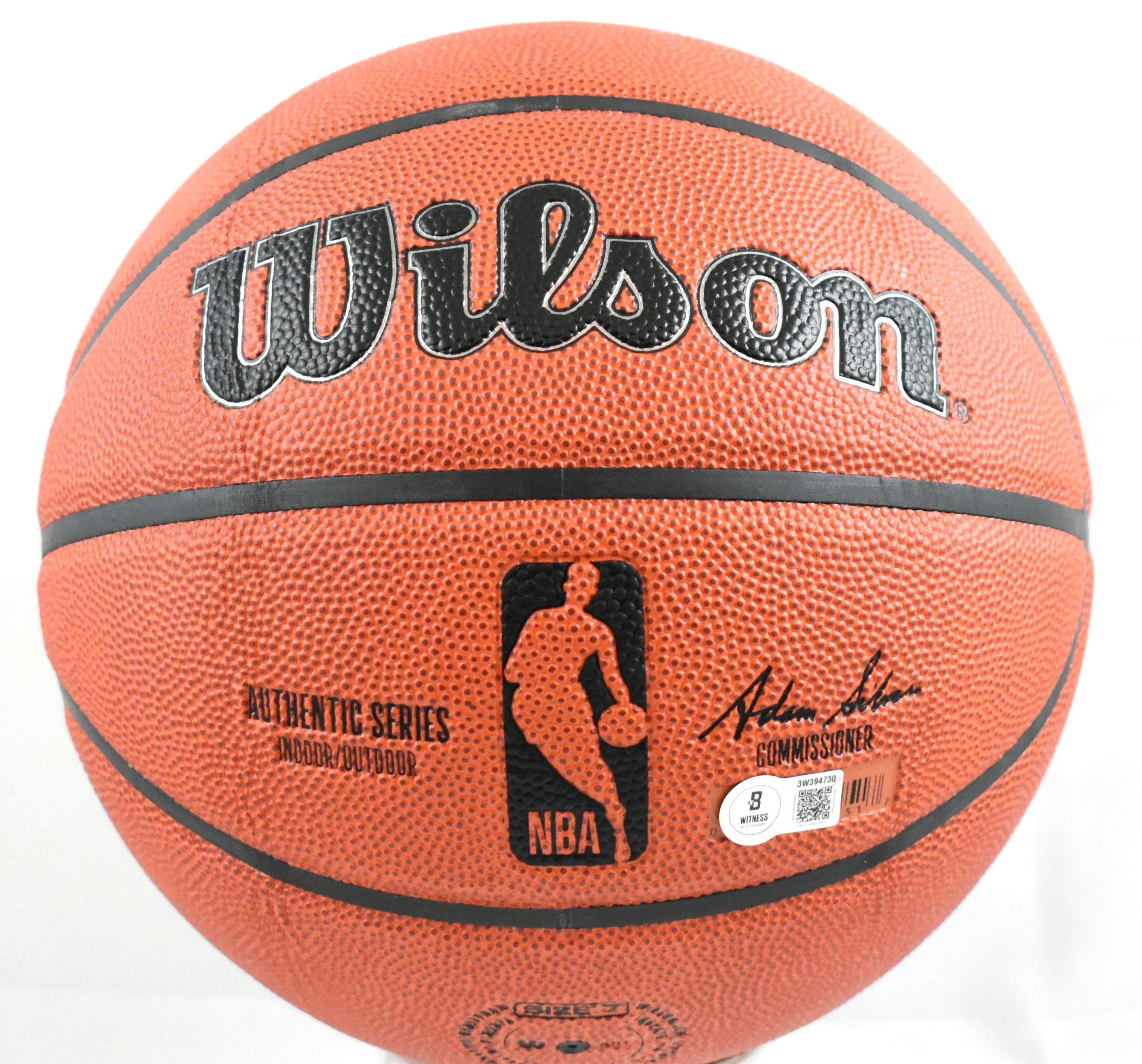 Tyler Herro Autographed Authentic Series NBA Wilson Basketball - Beckett W Holo - Image 3