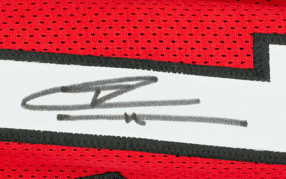 Tyler Herro Miami Signed Red Basketball Jersey JSA - Image 2